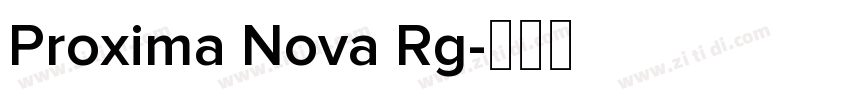 Proxima Nova Rg字体转换